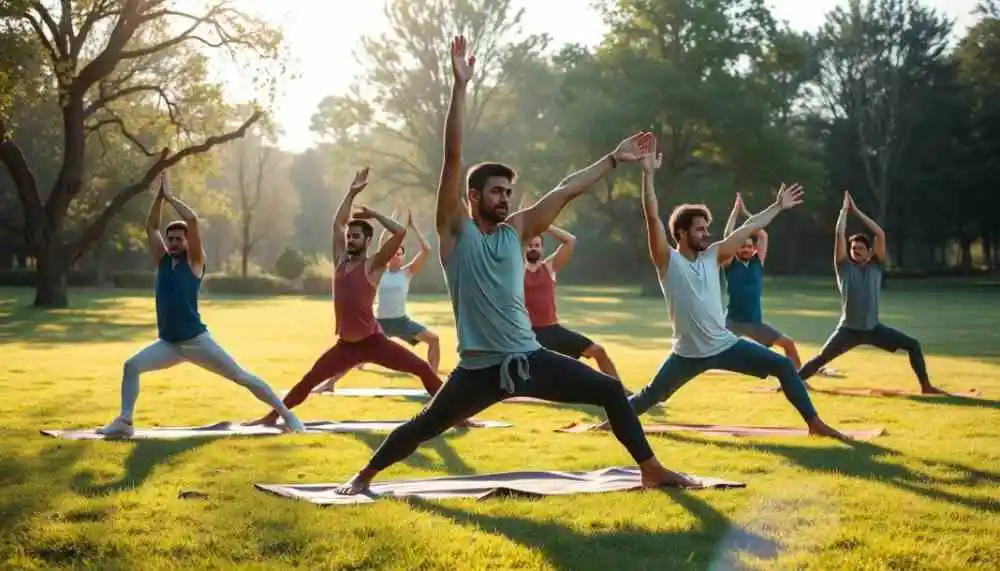 Morning yoga positions